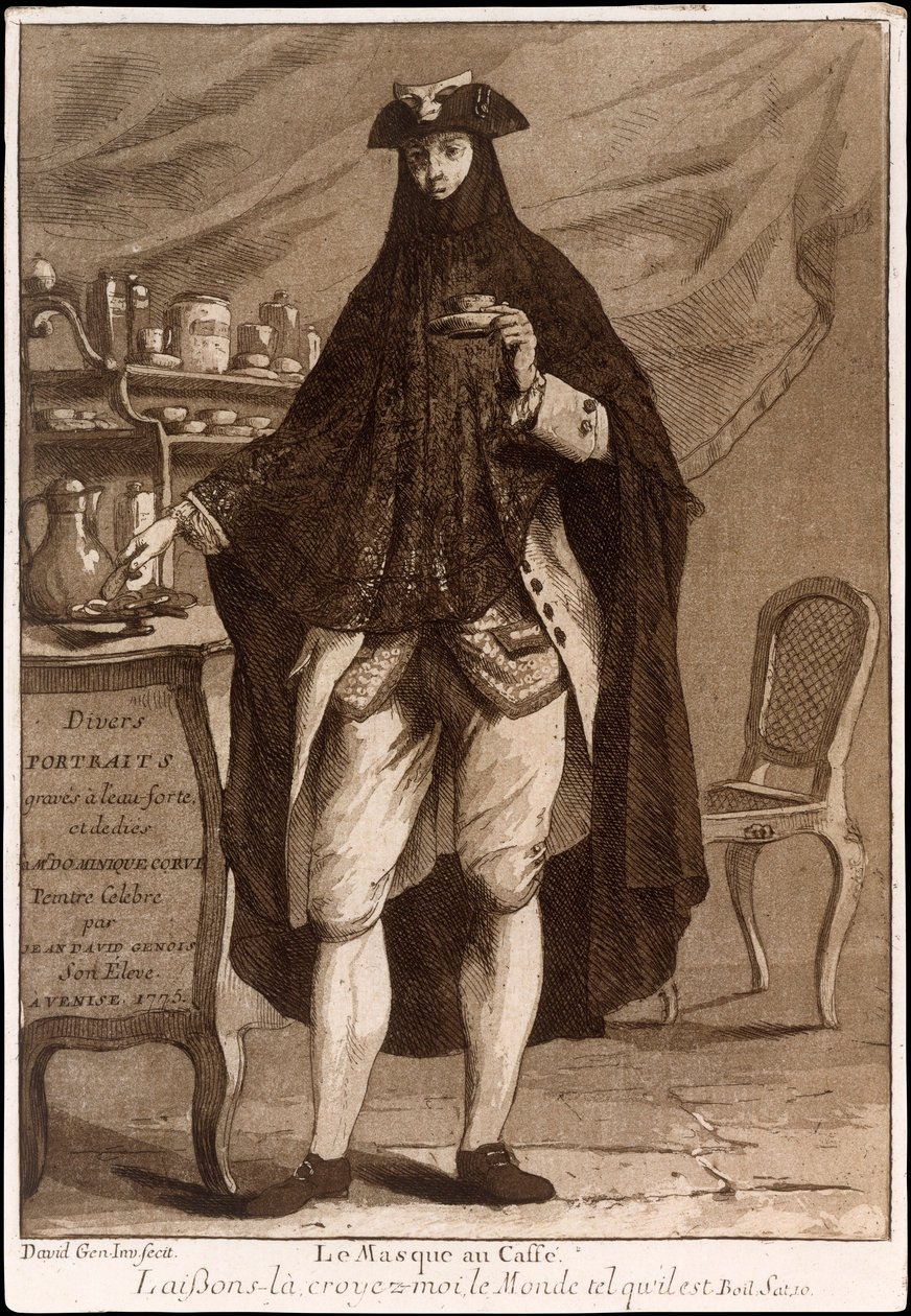 Página de título de Diversos Retratos, pub. 1775 grabado de Jean David Genois