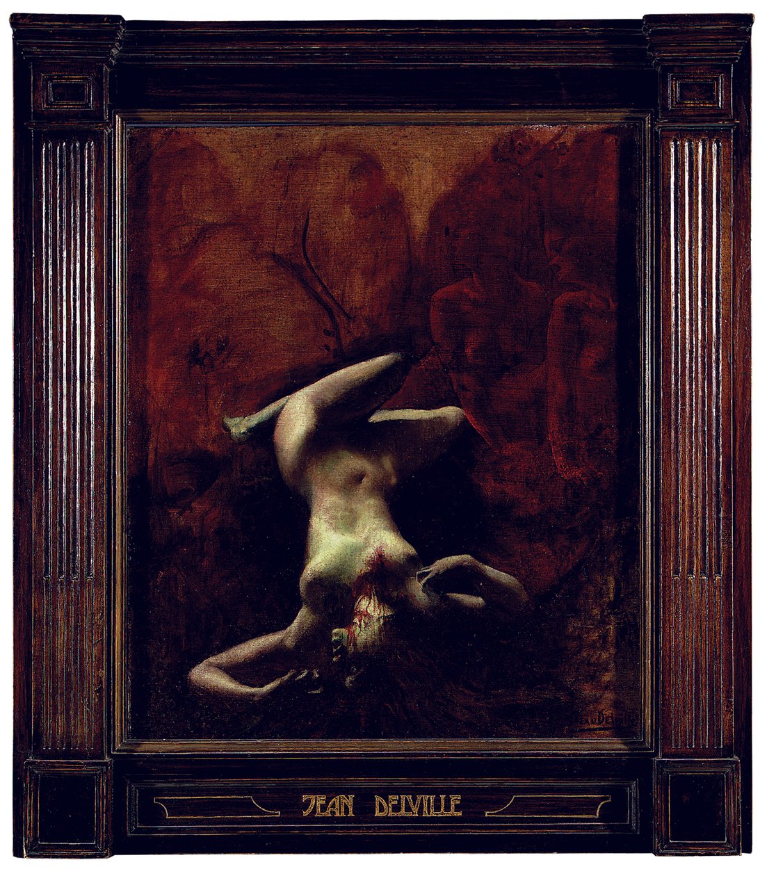 Le Crime (óleo sobre lienzo) de Jean Delville
