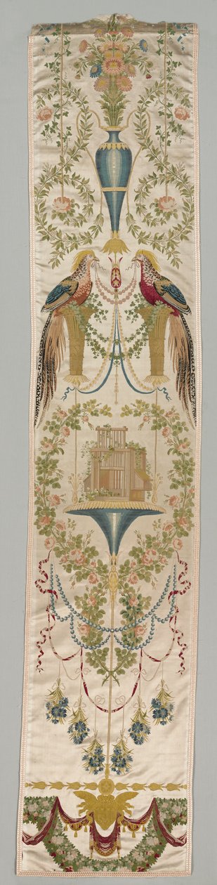 Revestimiento de pared, Los Faisanes de la Serie de Verdures del Vaticano, después de 1799 de Jean Démosthène Dugourc