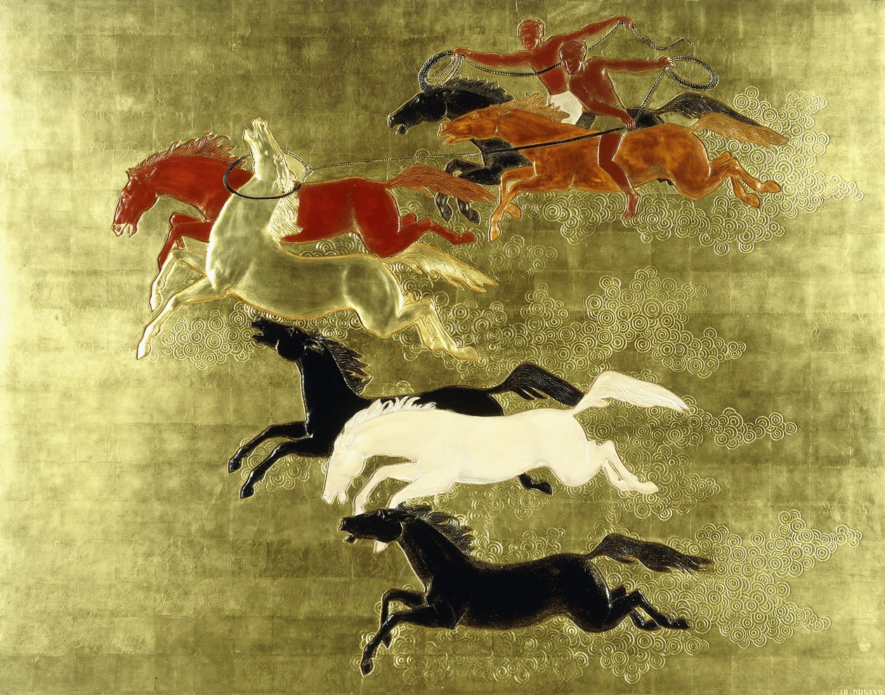 Conquista del Caballo; La Conquete du Cheval, c.1934 de Jean Dunand