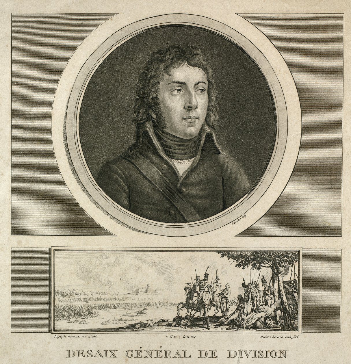 Retrato del General Louis Charles Antoine Desaix de Jean Duplessi Bertaux