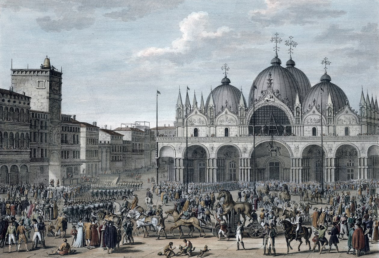 La entrada de los franceses en Venecia, Floreal, Año 5 Mayo 1797 de Jean Duplessis Bertaux