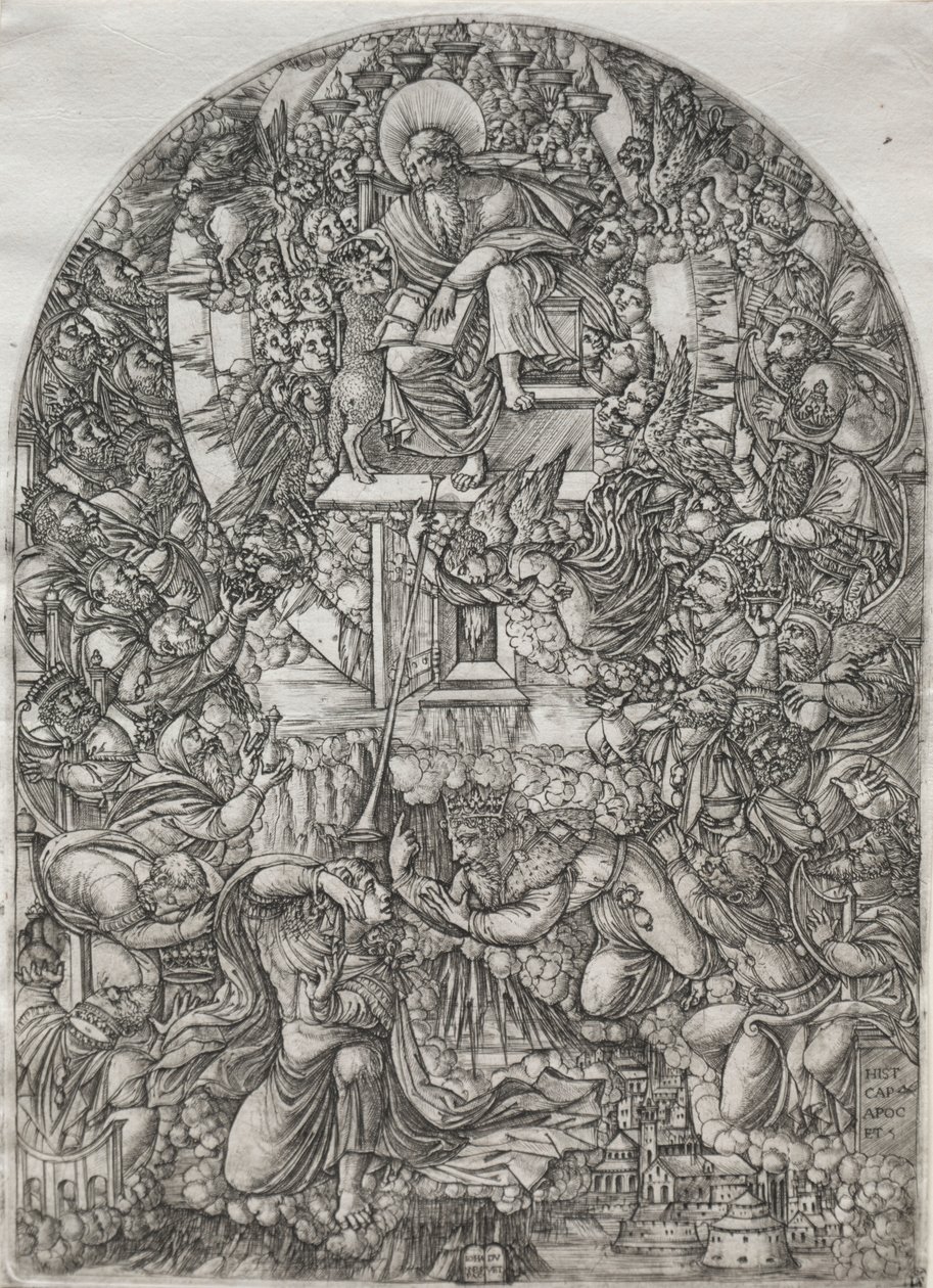El Apocalipsis: San Juan llamado al cielo, 1555 de Jean Duvet