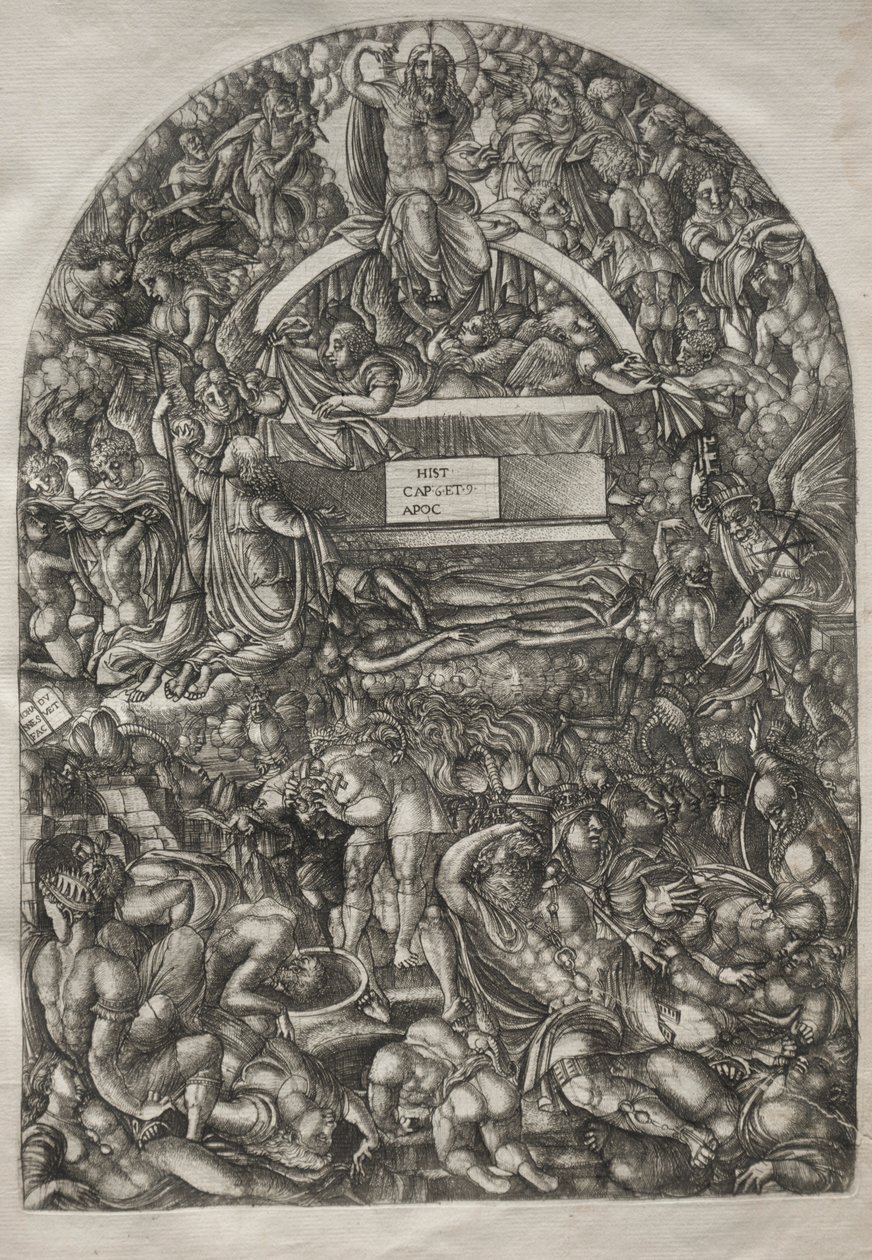 El Apocalipsis: Una estrella cae y abre el infierno, 1546-1556 de Jean Duvet