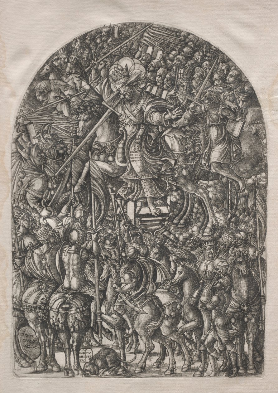 El Apocalipsis: Cristo montado en un caballo blanco, 1546-1556 de Jean Duvet