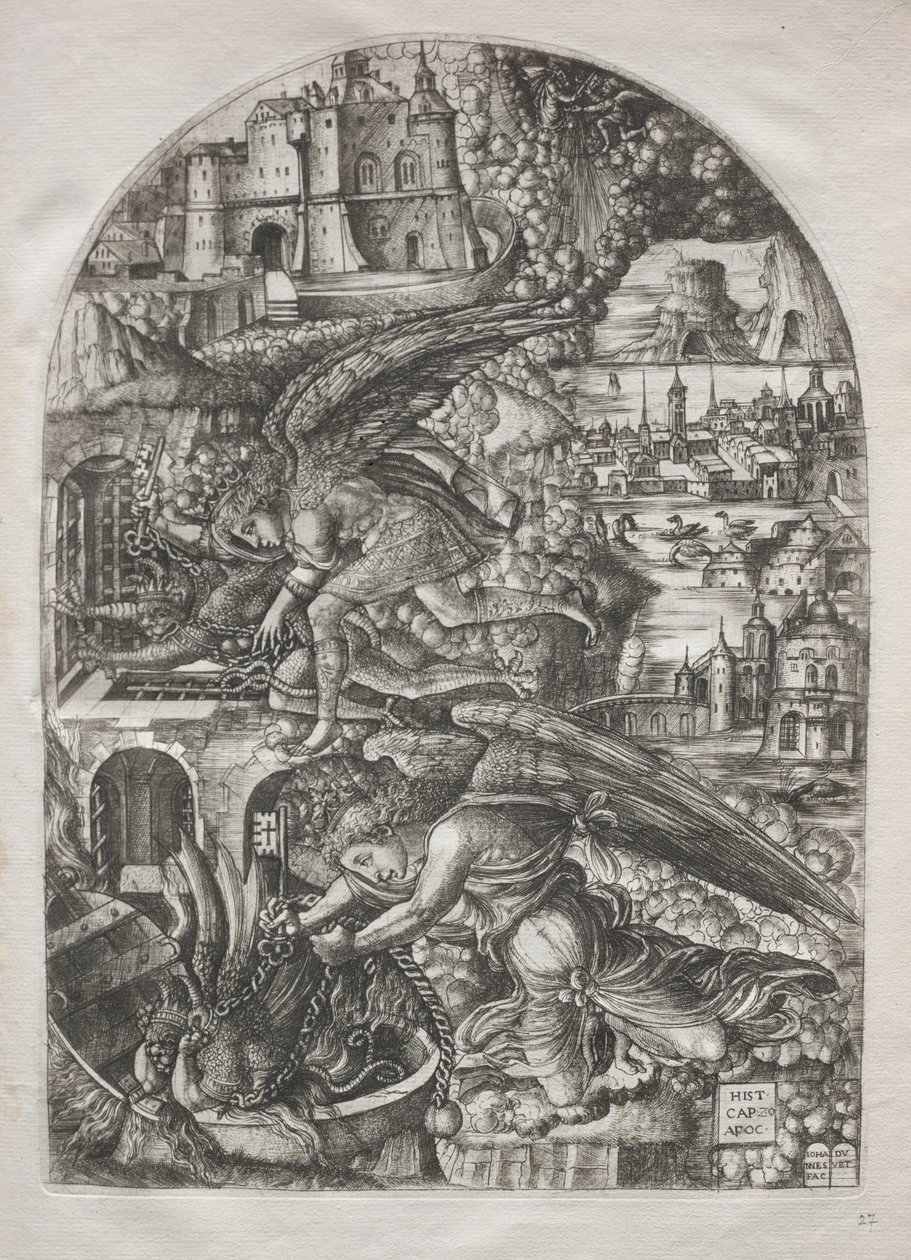 El Apocalipsis: Satanás atado por mil años, 1546-1555 de Jean Duvet