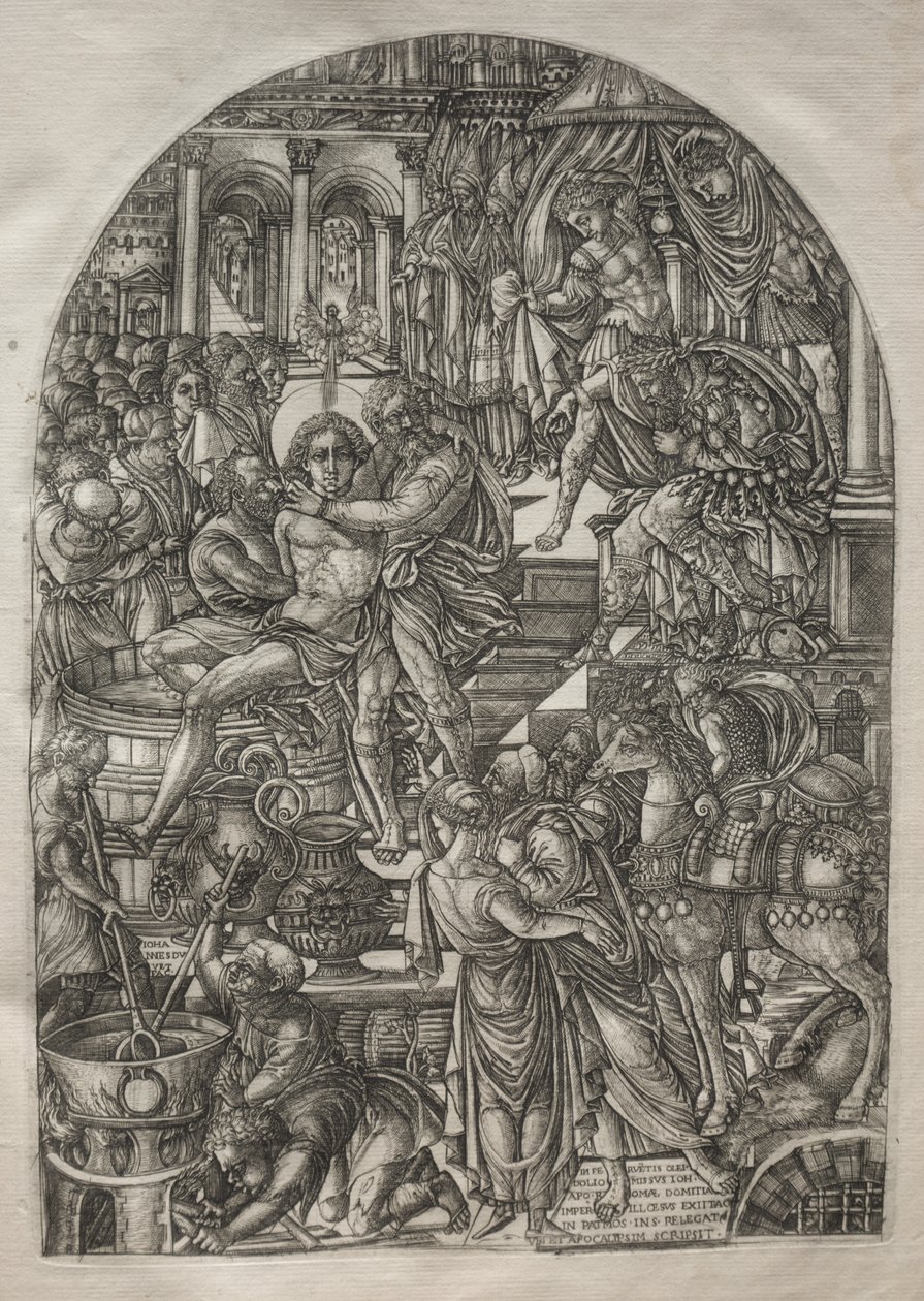 El Apocalipsis: El Martirio de San Juan Evangelista, 1546-1556 de Jean Duvet