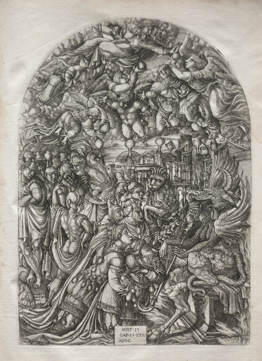 El Apocalipsis: La mujer vestida del sol, 1546-1556 de Jean Duvet