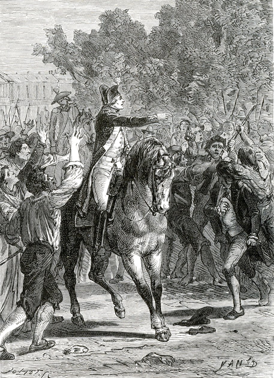 General Lafayette, Revolución Francesa de Jean Edouard (1824-99) Dargent