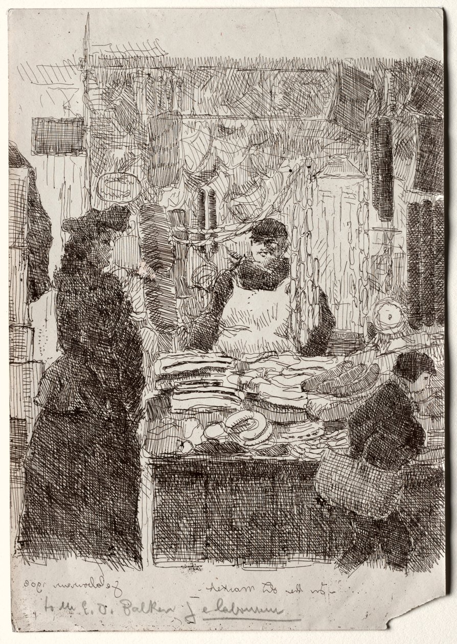 En el Mercado Viejo de Jean Emile Laboureur