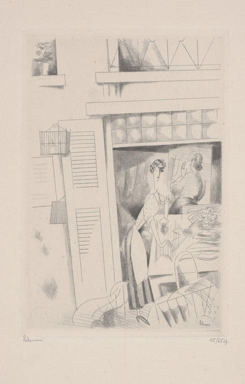 La Lavandera de Jean Emile Laboureur