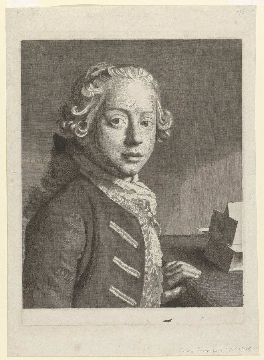 Retrato de Enrique Federico, duque de Cumberland Retrato de Hendrik Frederik, duque de Cumberland de Jean Etienne Liotard (attributed to)