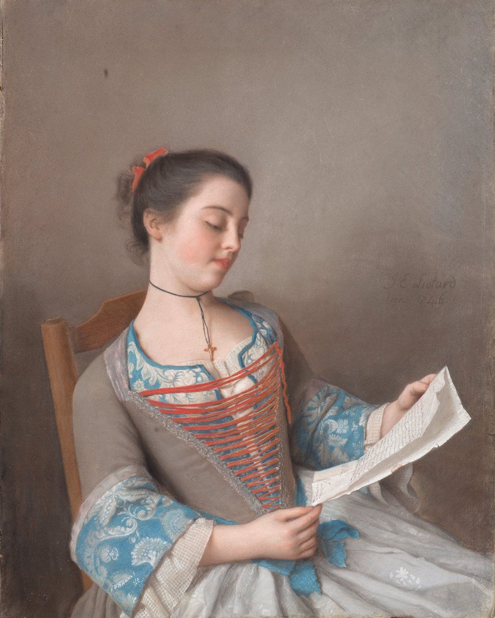 Italiano: La bella lectora
Francés: La liseuse de Jean Étienne Liotard