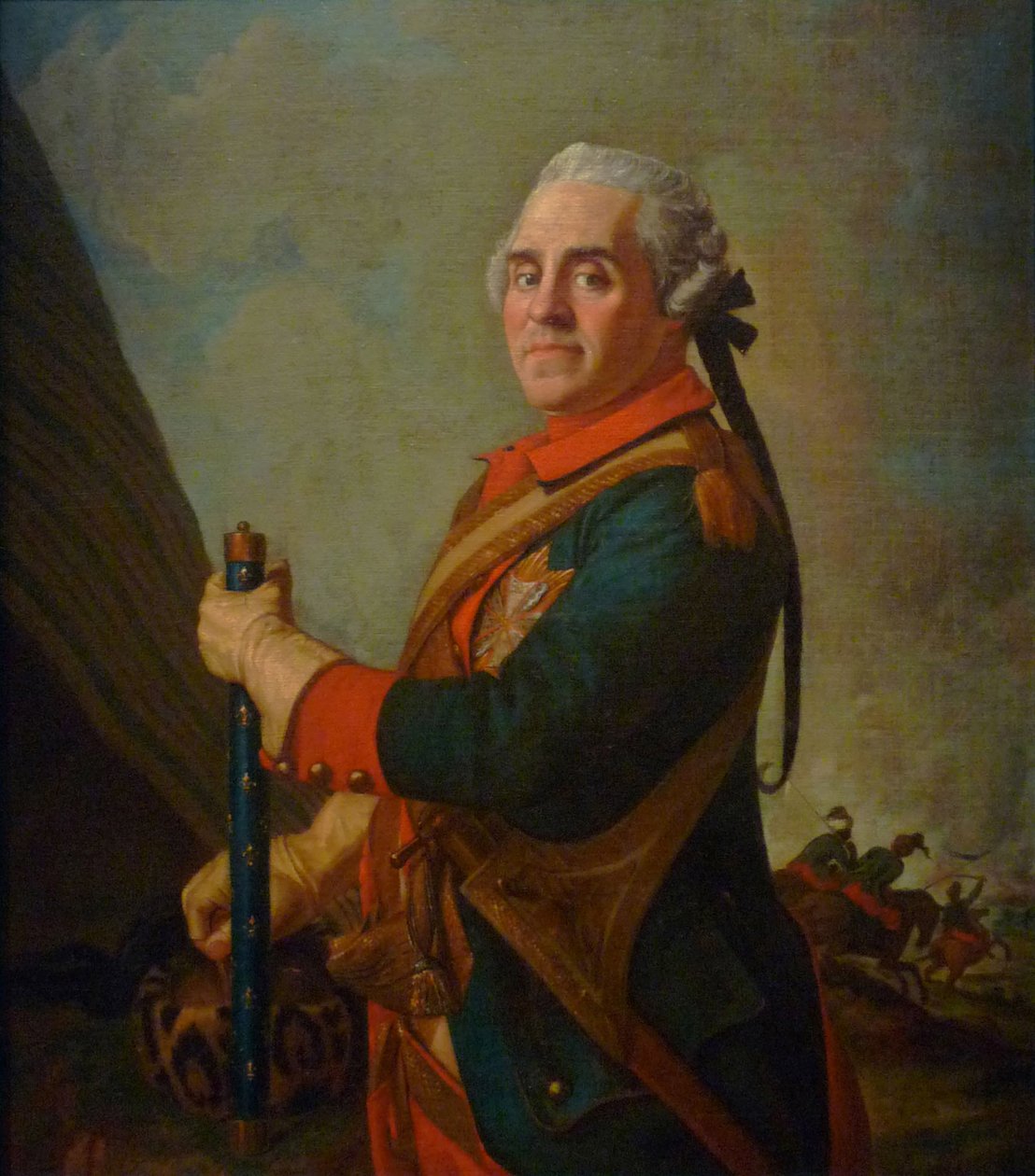 Retrato de Maurice de Saxe 1696-1750, Mariscal de Francia, siglo XVIII de Jean Étienne Liotard