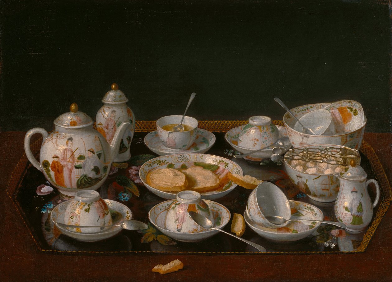 Naturaleza muerta: Juego de té de Jean Étienne Liotard