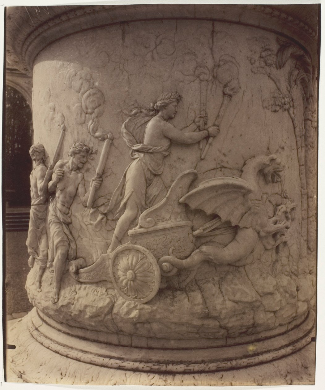 Versalles, Rapto de Proserpina por Plutón de Girardon, (detalle) de Jean Eugène Auguste Atget
