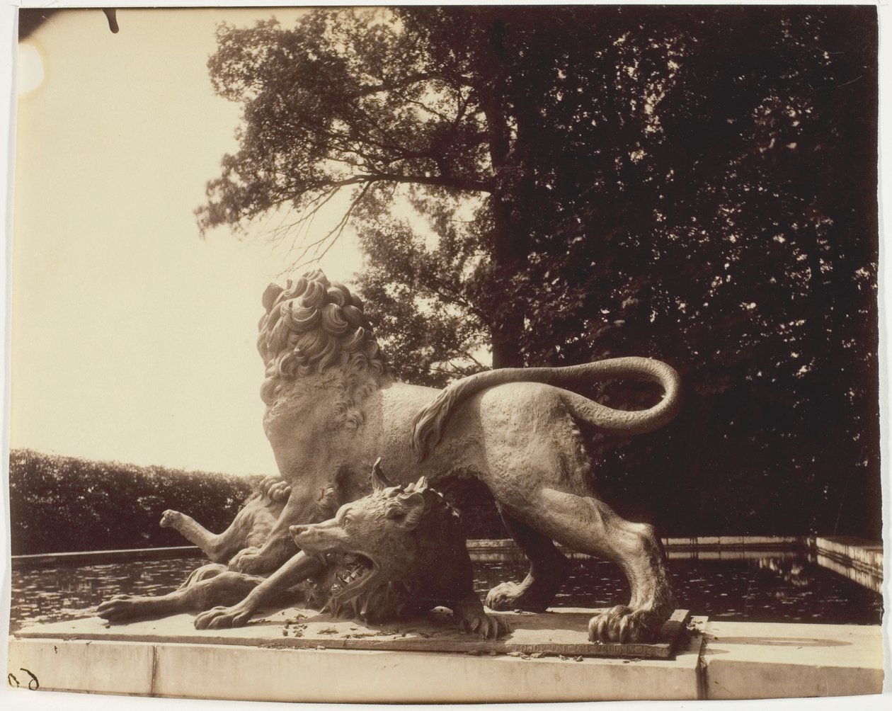Versalles, Fuente de Diana (Detalle) de Jean Eugène Auguste Atget