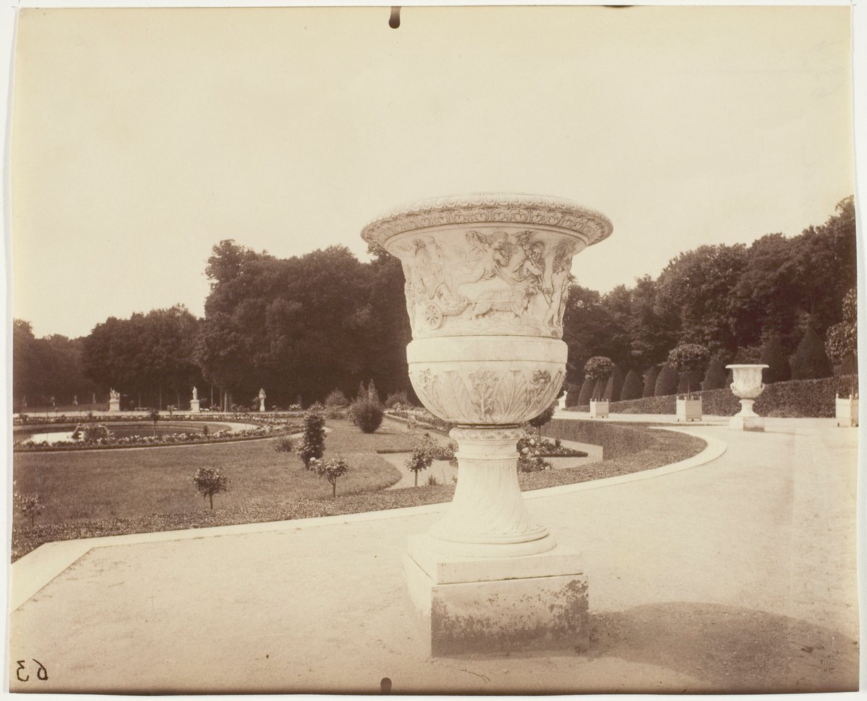 Versalles, Jarrón de Cornu de Jean Eugène Auguste Atget