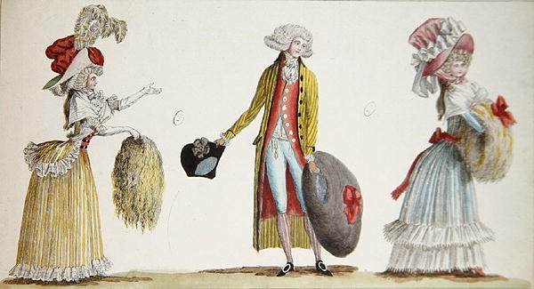 Trajes masculinos y femeninos en Francia de Jean Florent (after) Defraine