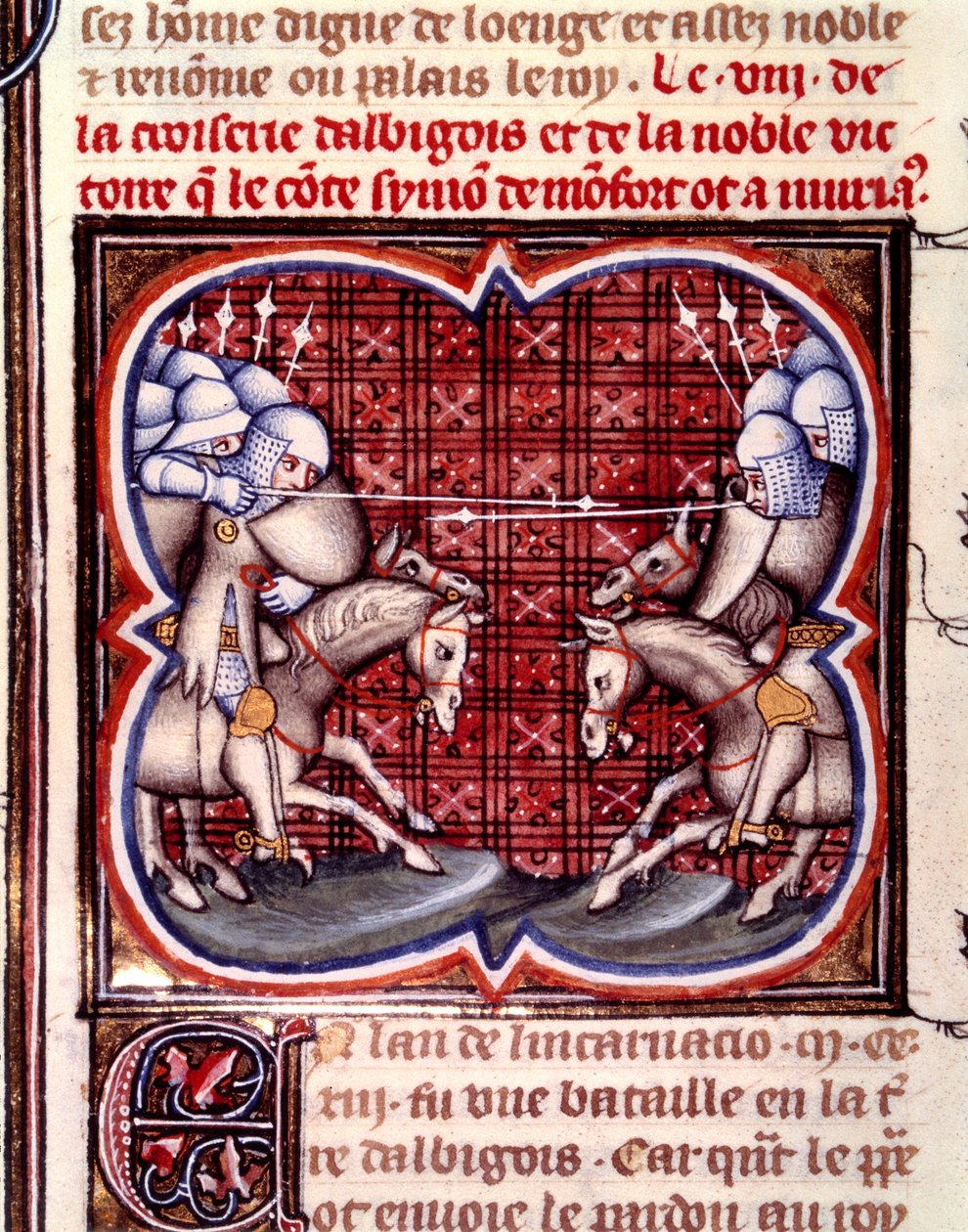 Batalla de Muret (12 de septiembre) de Jean Fouquet