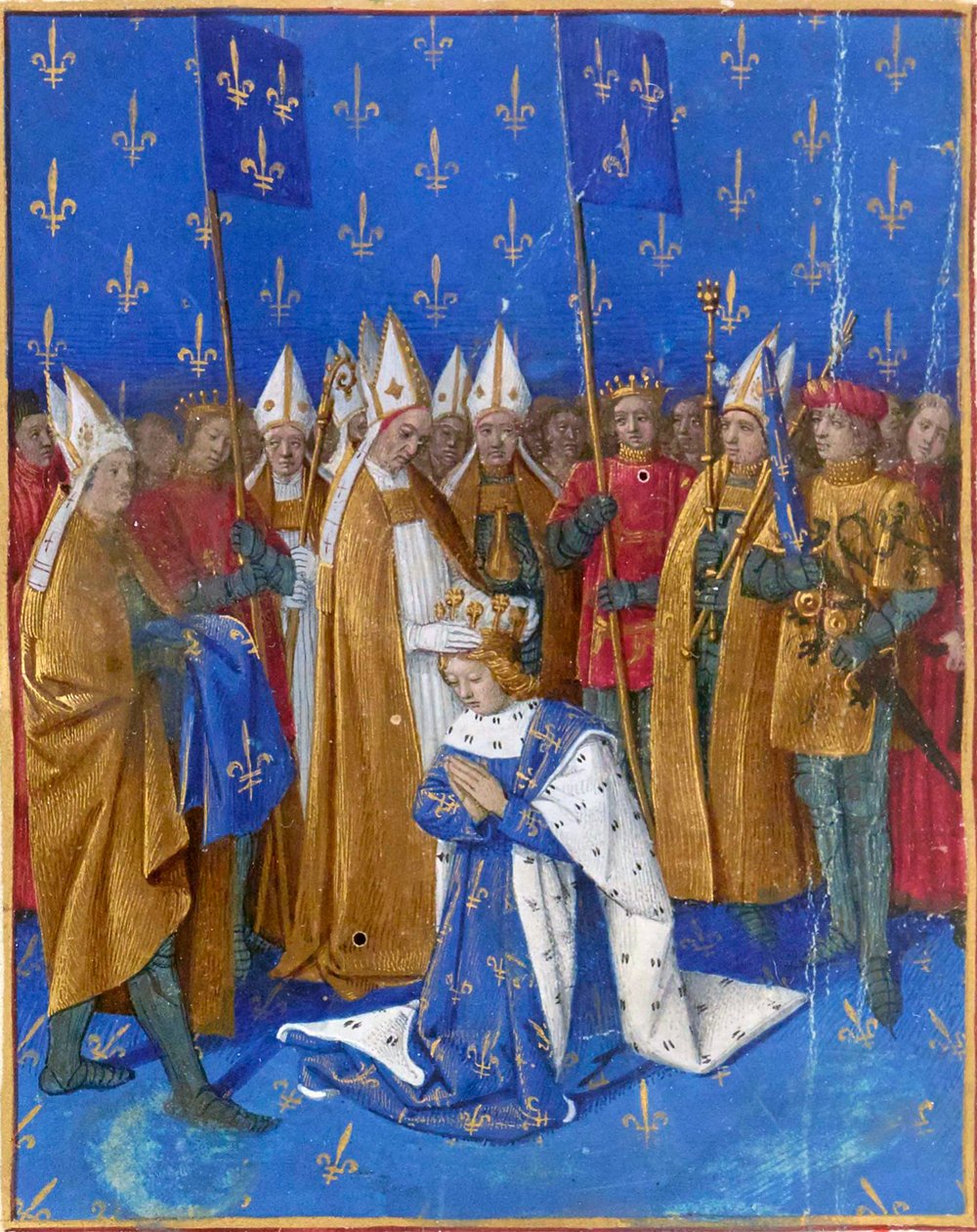 Coronación de Carlos VI el Amado de Jean Fouquet