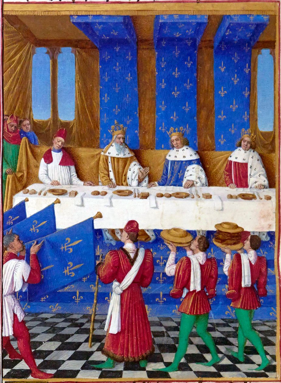 Francés: Banquet de Charles V le Sage de Jean Fouquet