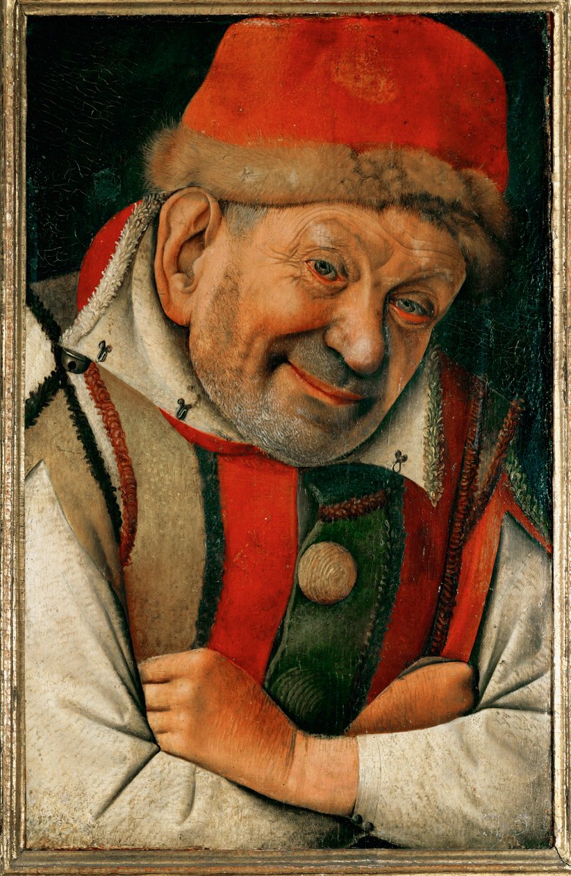 Gonella, enana de corte de los duques de Ferrara ... (óleo sobre madera de roble) de Jean Fouquet