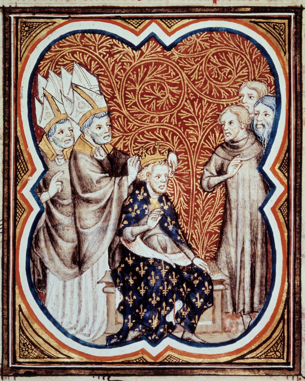 El cuerno del rey Luis VI llamado el Gordo (1081-1137) Miniatura tomada de “Las grandes crónicas de Francia” por Jean Fouquet (1420-1481) Siglo XV. París, B.N. de Jean Fouquet