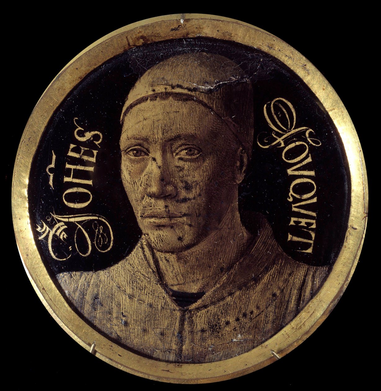 Autorretrato del díptico de Notre-Dame de Melun de Jean Fouquet