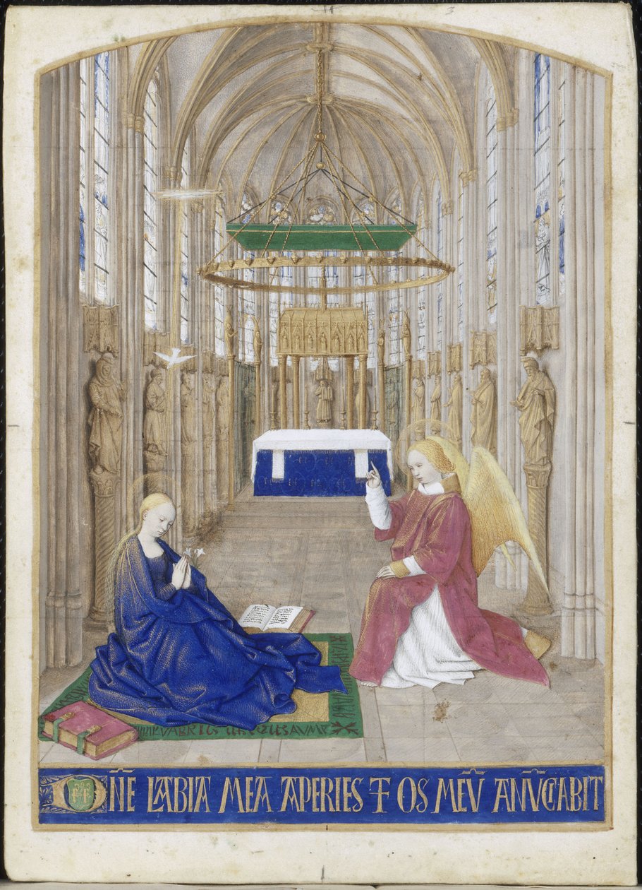 Las Horas de la Anunciación de Étienne Chevalier de Jean Fouquet