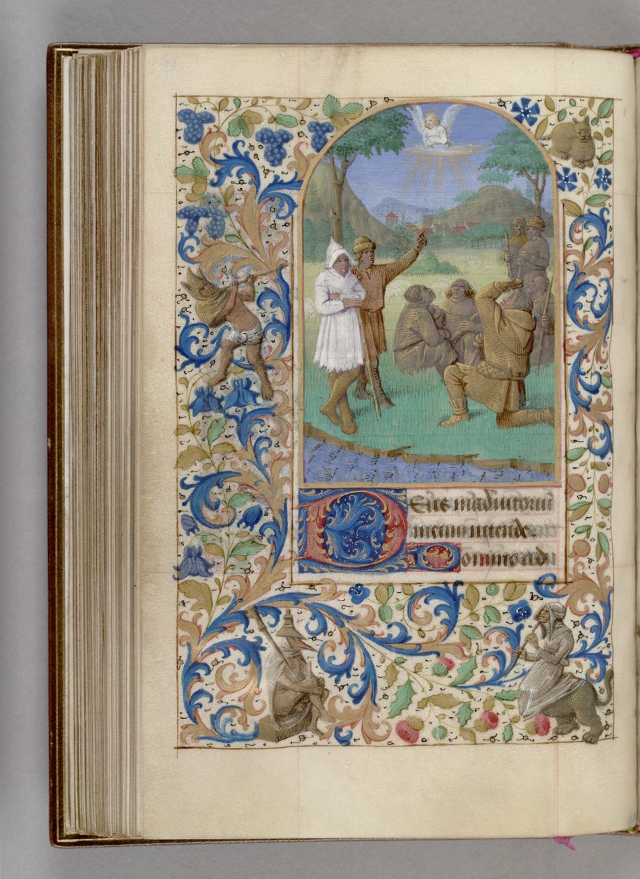 La Anunciación a los Pastores Libro de Horas, 1450-1499 de Jean Fouquet