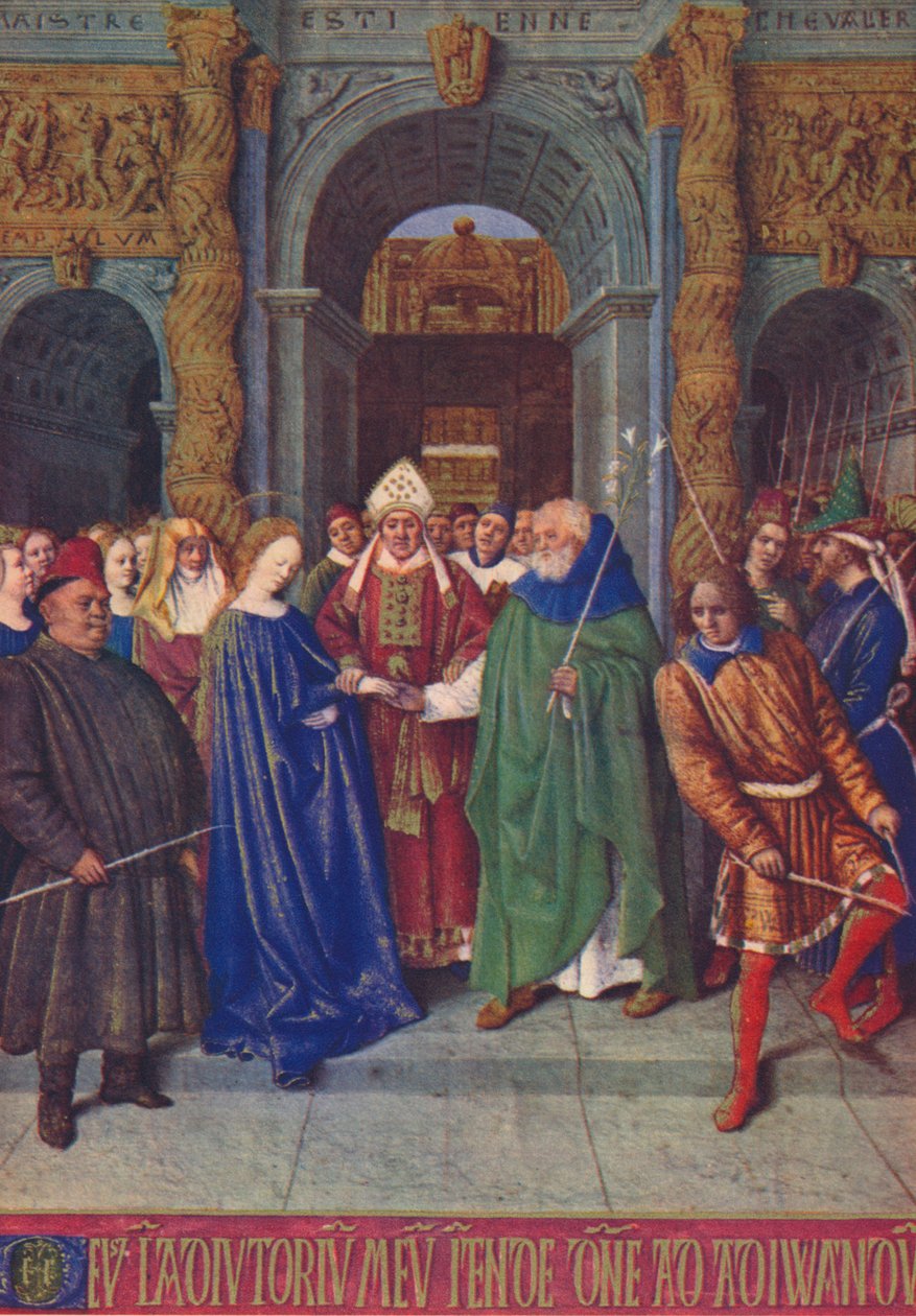 El matrimonio de la Virgen, c1455, 1939 de Jean Fouquet
