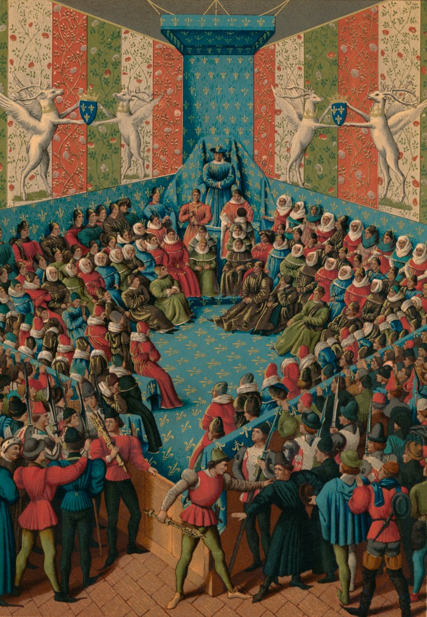 Veredicto sobre Juan II de Alençon de Jean Fouquet