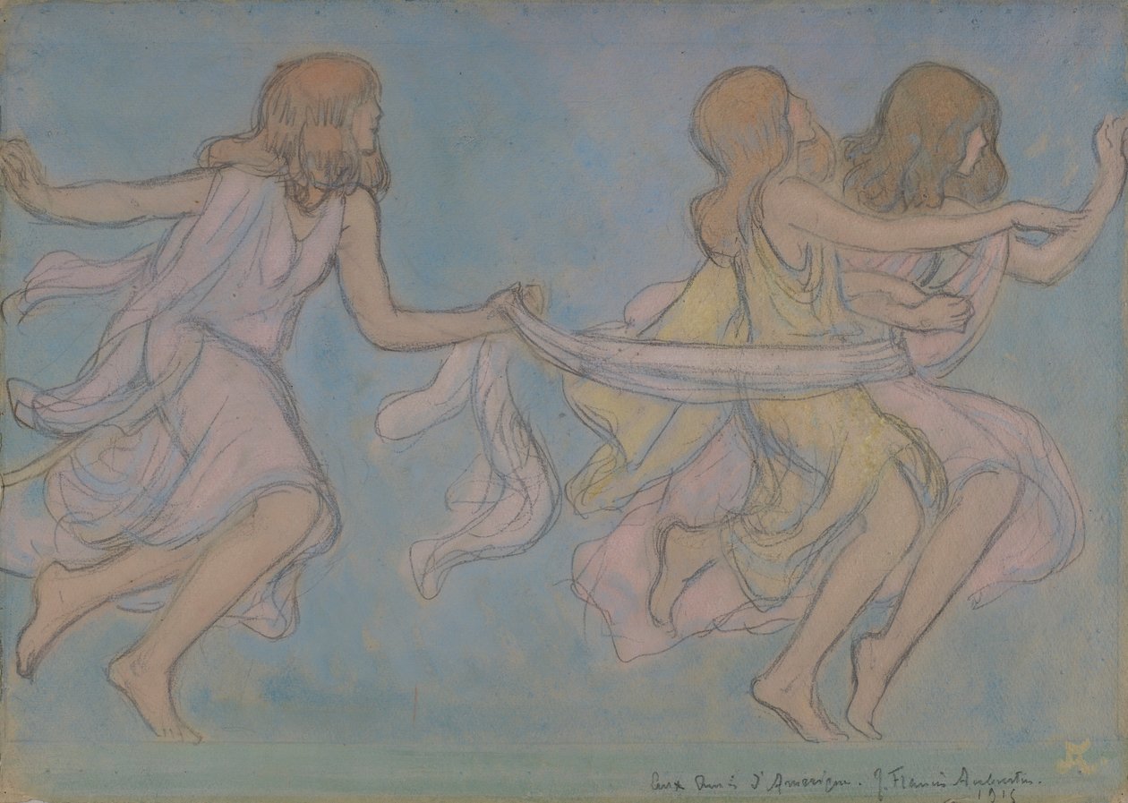 Niños jugando de Jean Francis Auburtin