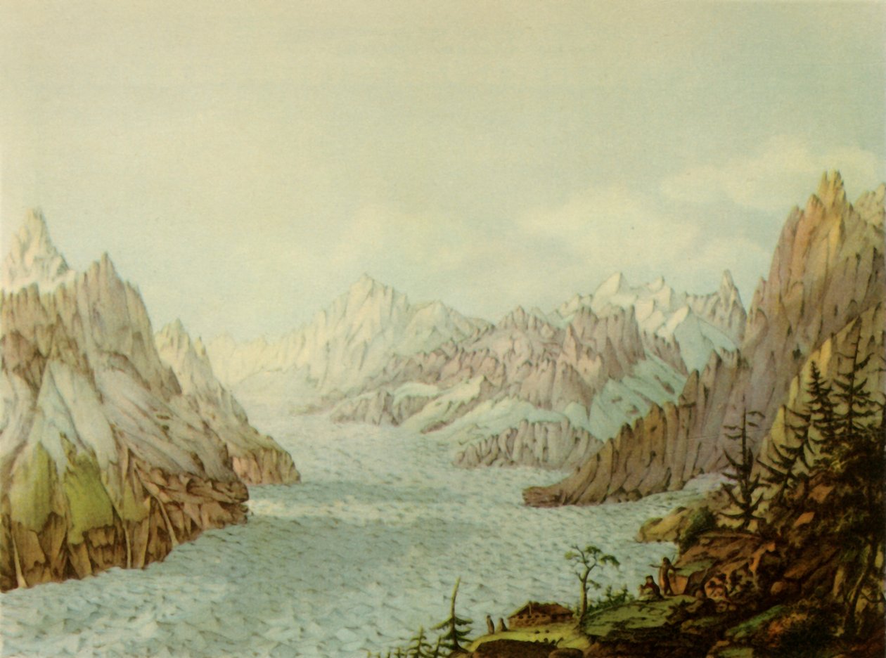 ‘La Mer de Glace o Glacier des Bois’ de Jean Francois Albanis de Beaumont