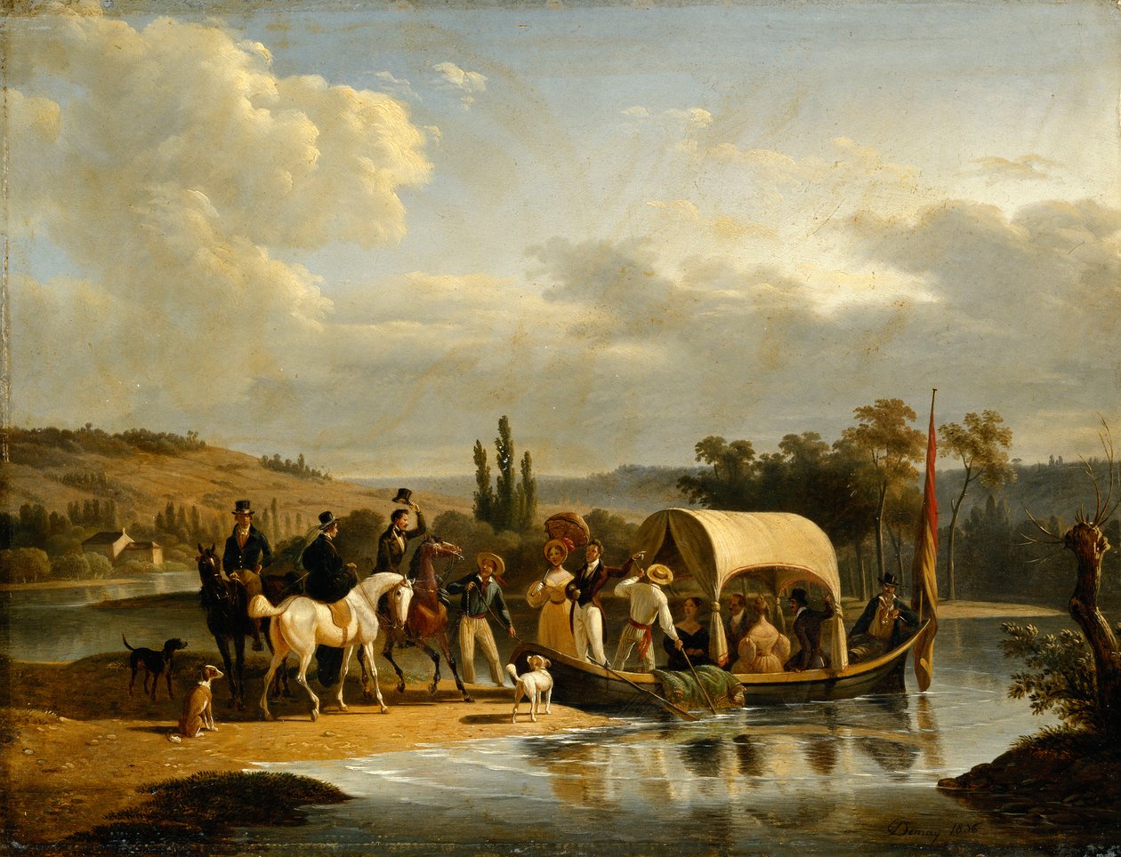 La partida, 1836 de Jean Francois Demay