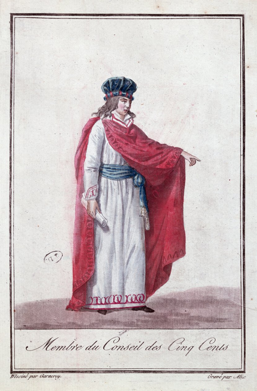 Miembro del Consejo de los Quinientos durante el periodo del Directorio, 1795-99 de Jean Francois Garneray