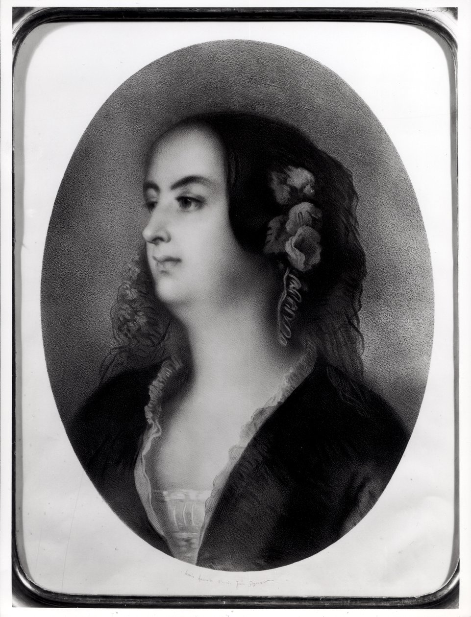 Madame Hanska (1801-82) grabado por Emile Lassalle (1813-71) de Jean Francois Gigoux