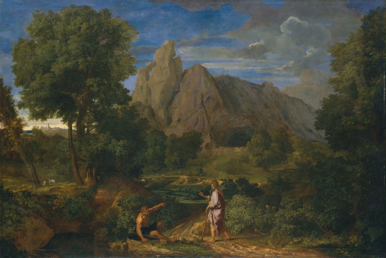 Mercurio y Battus de Jean Francois I Millet