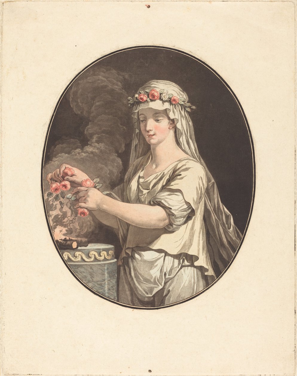 La joven vestal de Jean Francois Janinet