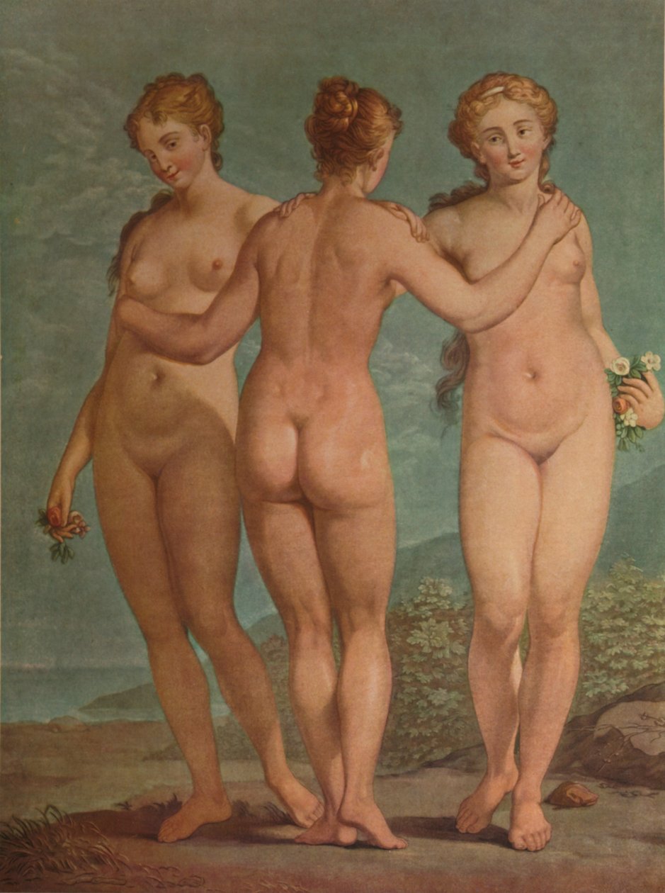 Les Trois Graces, c1785, 1913 de Jean Francois Janinet