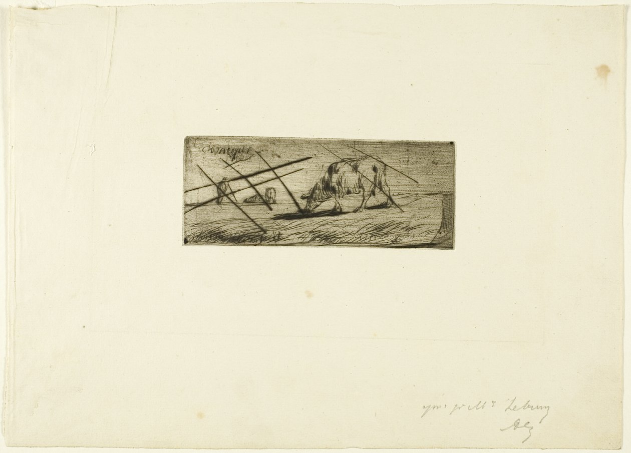 Una Oveja Pastando de Jean Francois Millet