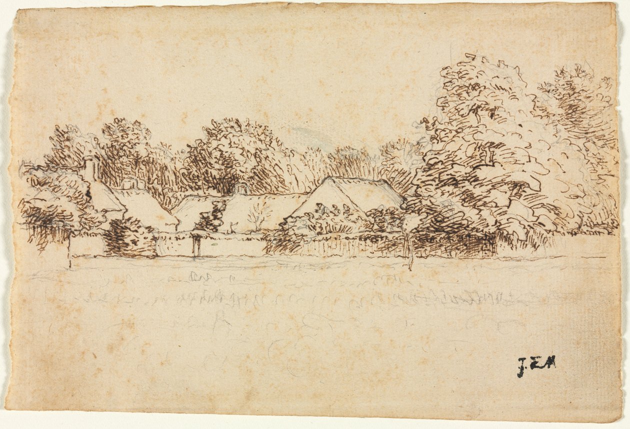 Cottages de Jean Francois Millet