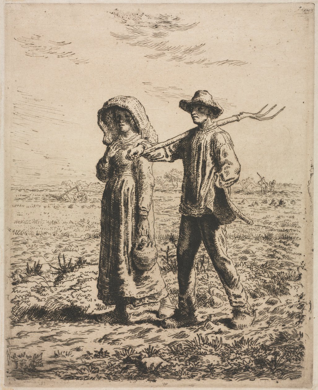 Yendo al Trabajo de Jean Francois Millet
