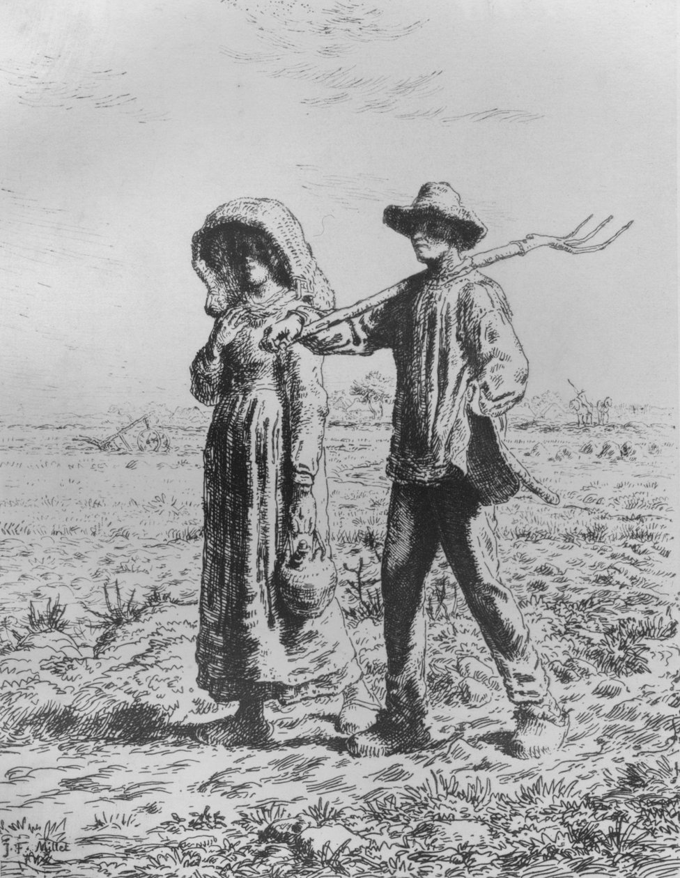 La Salida para el Trabajo, 1863 de Jean Francois Millet