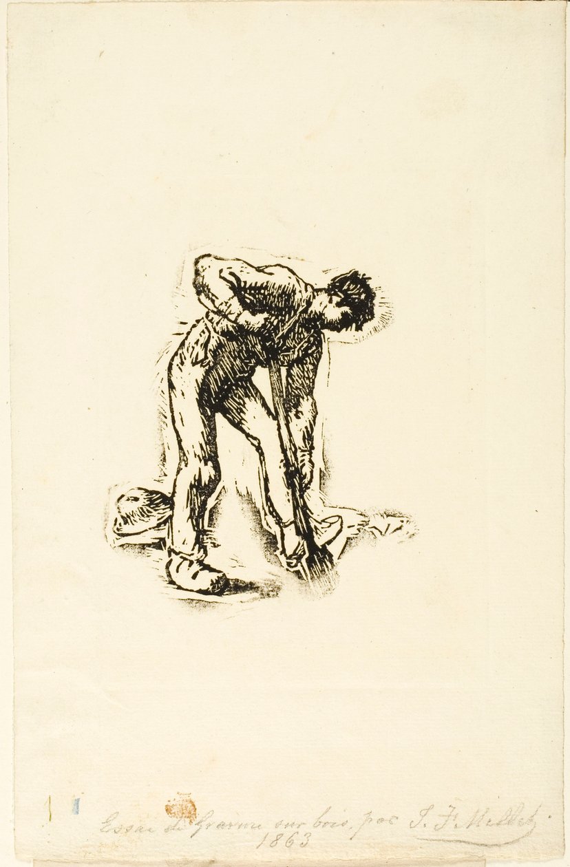 Campesino cavando de Jean Francois Millet