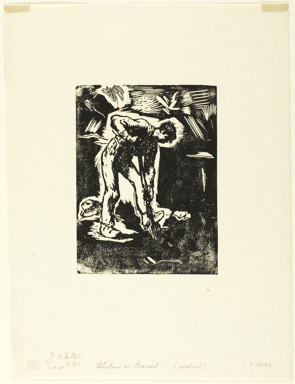 Campesino cavando de Jean Francois Millet