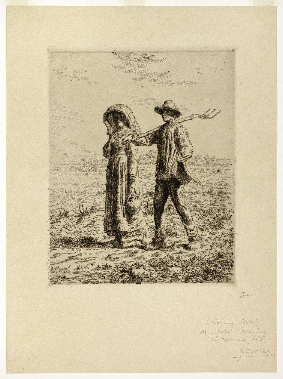 Campesinos yendo a Trabajar de Jean Francois Millet