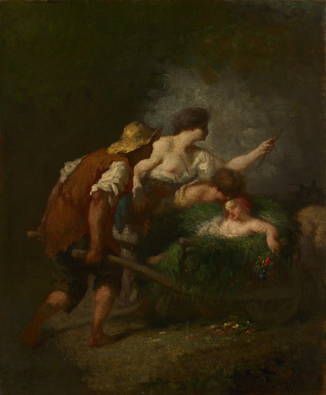 Regreso de los campos, c.1846-1847 de Jean Francois Millet