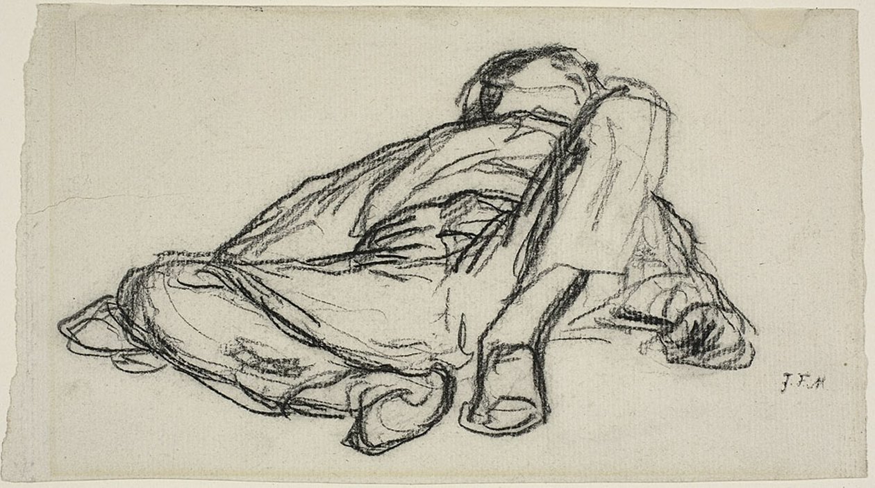 Campesino durmiendo de Jean Francois Millet